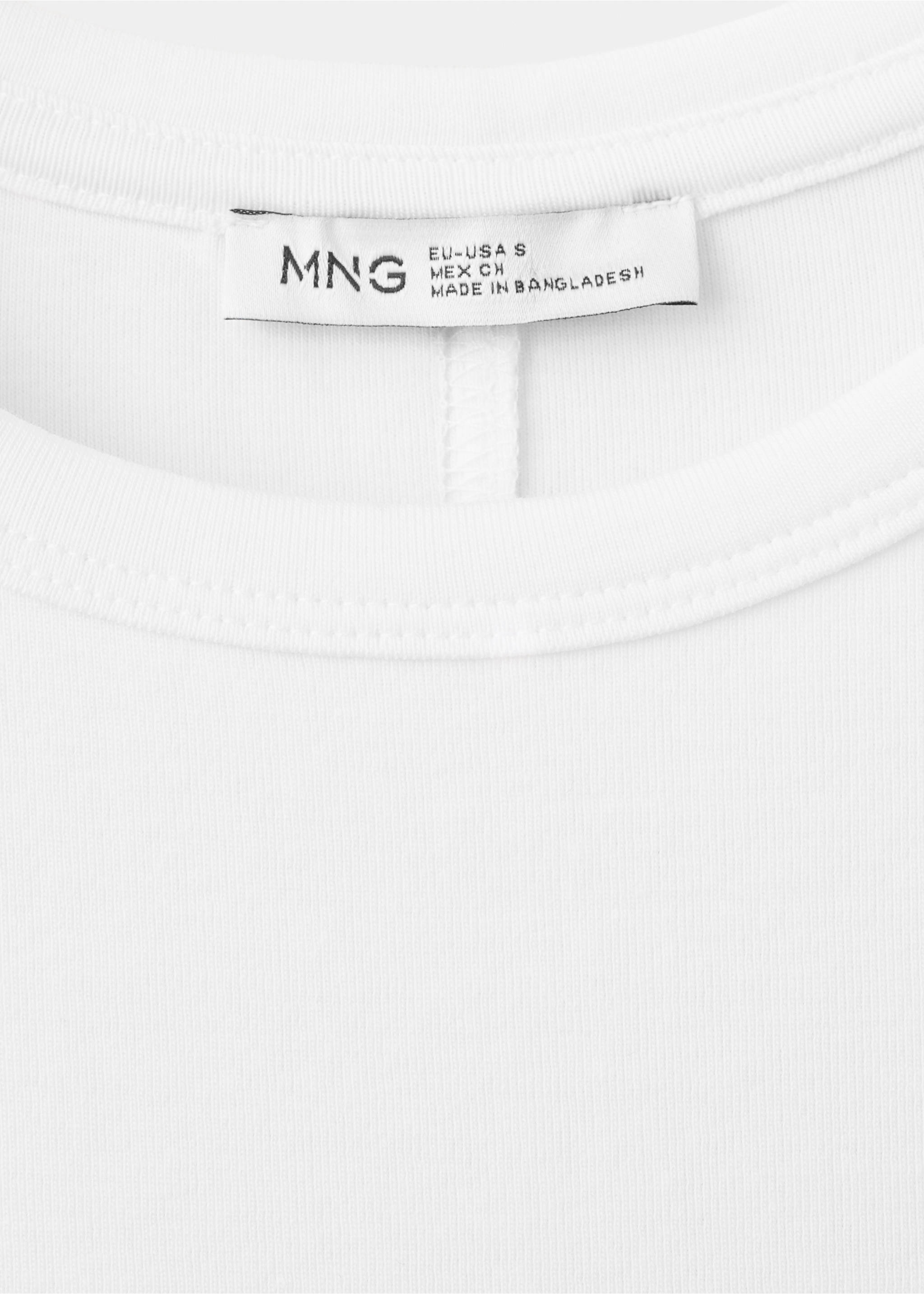 Essential cotton-blend T-shirt - Details of the article 8, Off White. Ref: 37006373-00.