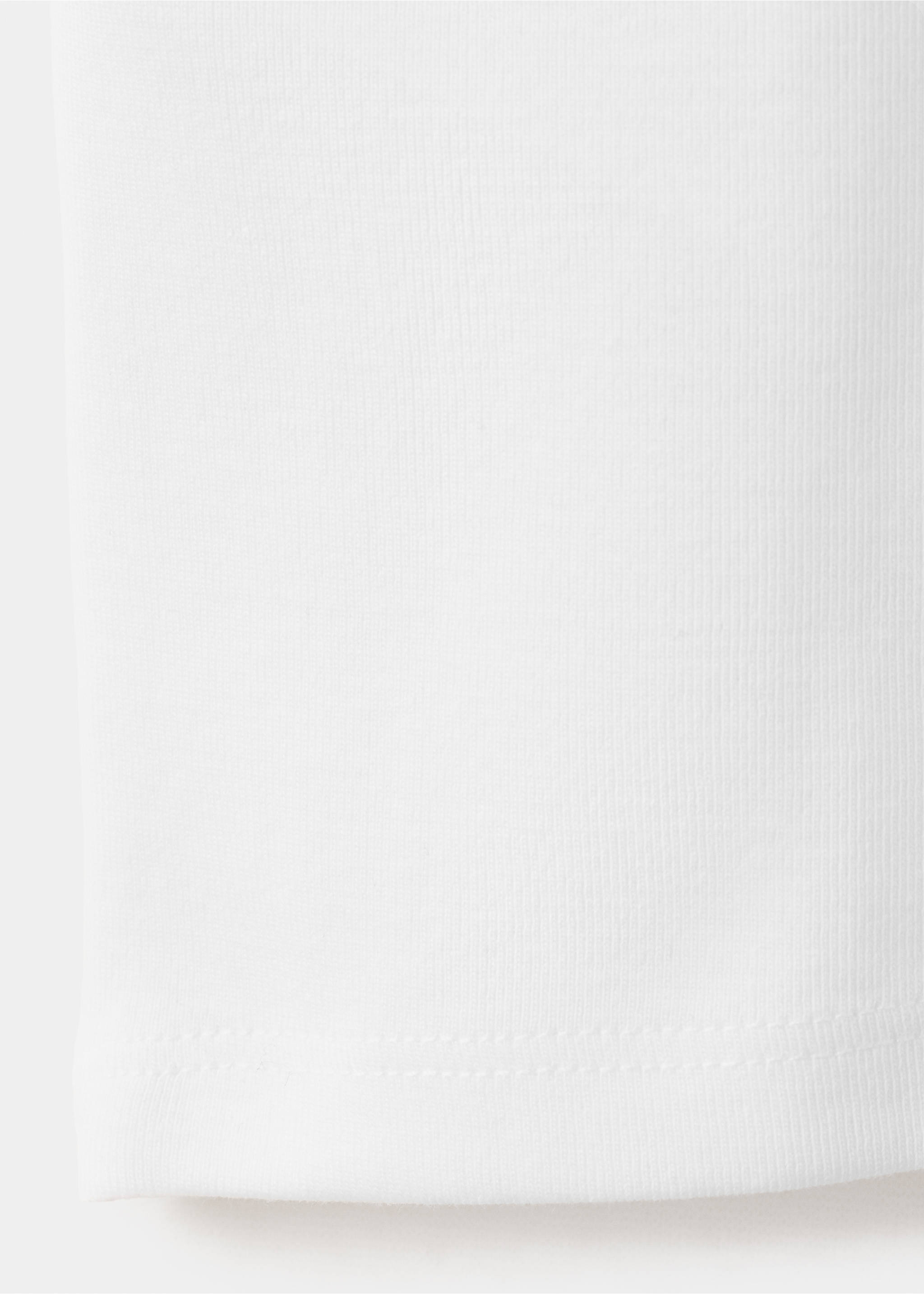 Essential cotton-blend T-shirt - Details of the article 0, Off White. Ref: 37006373-00.