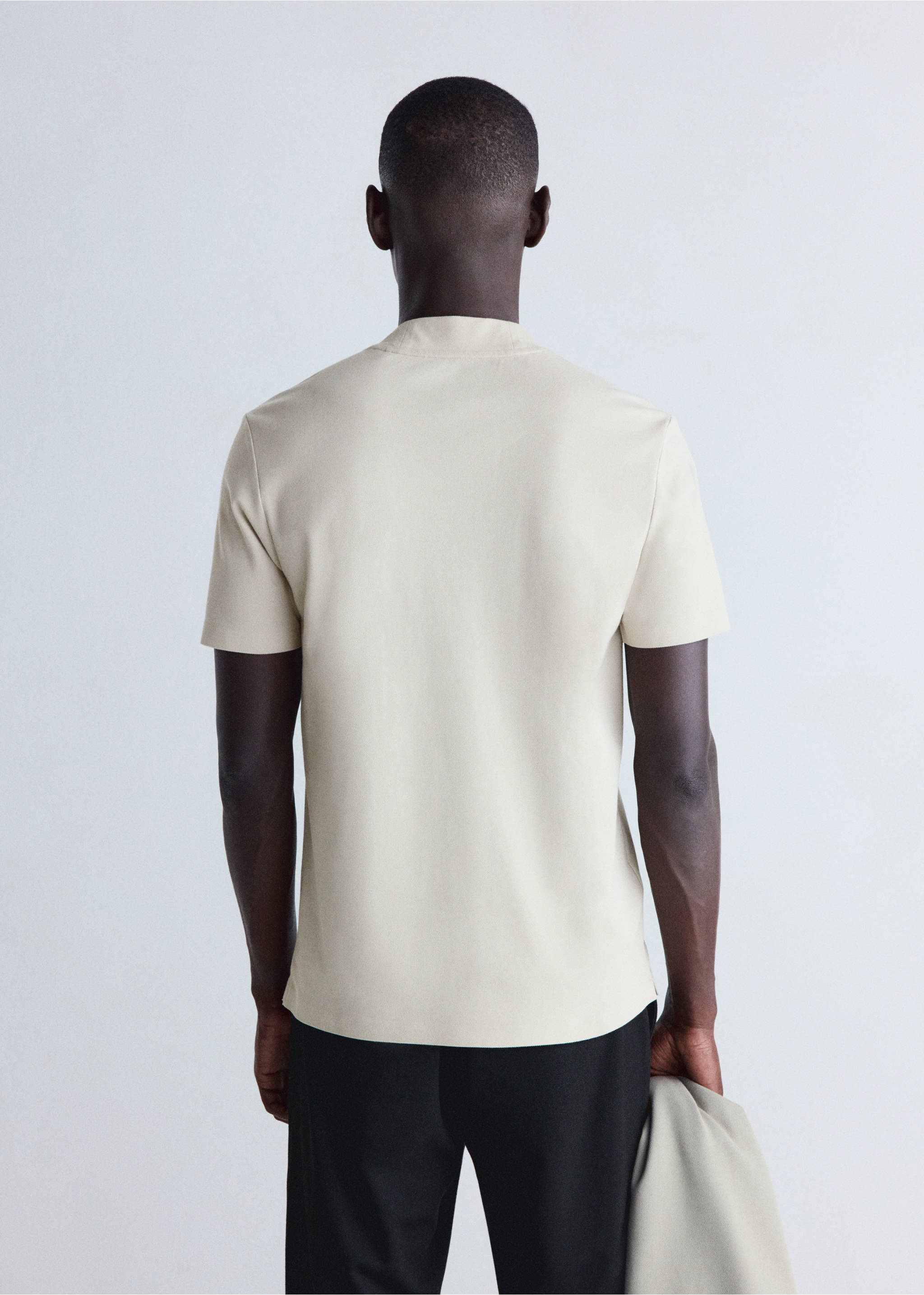 T-shirt wouter - Обратная сторона изделия, Пастельный светло-серый. Ref: 37006740-00.