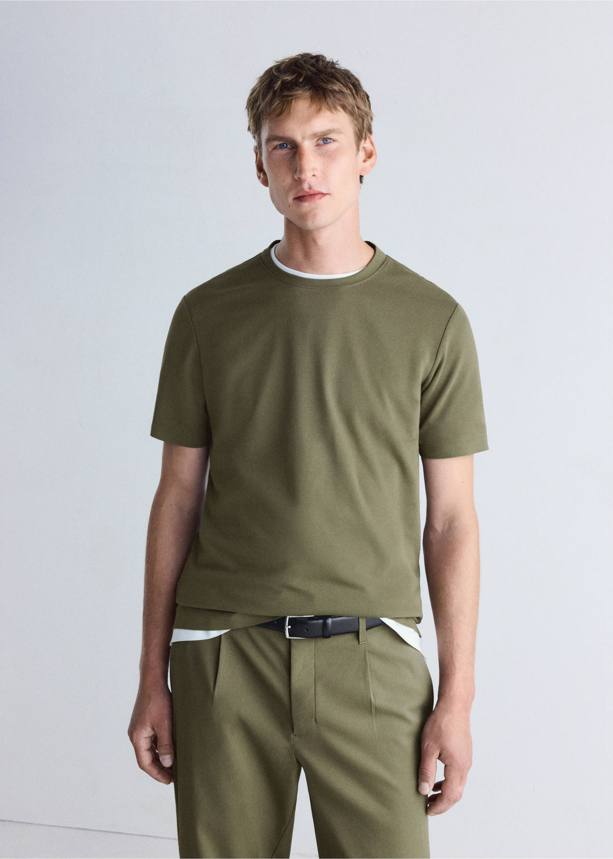T-shirt wouter - Средний план, Хаки. Ref: 37006740-00.