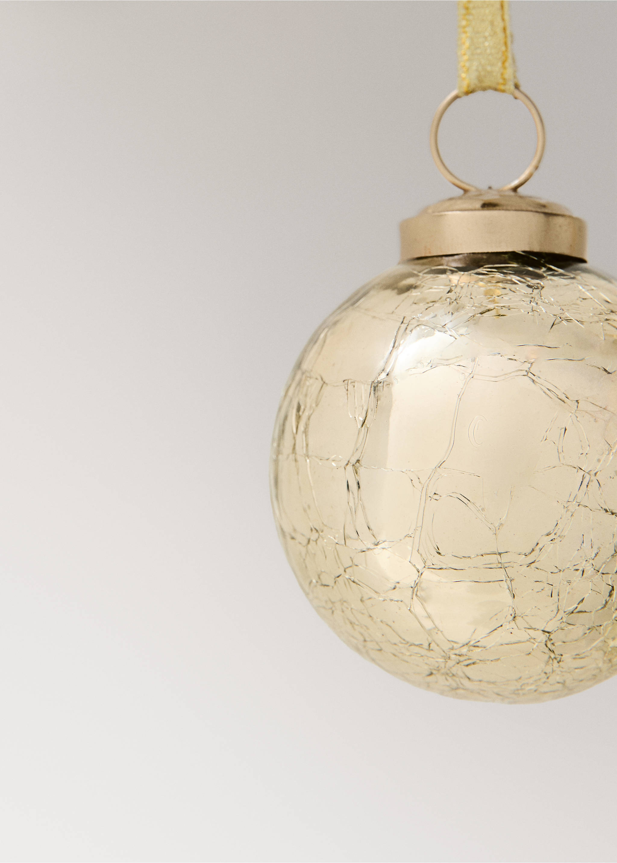 Weihnachtsbaumkugel-Deko - Detail des Artikels 1, Gold. Ref: 37006754-00.