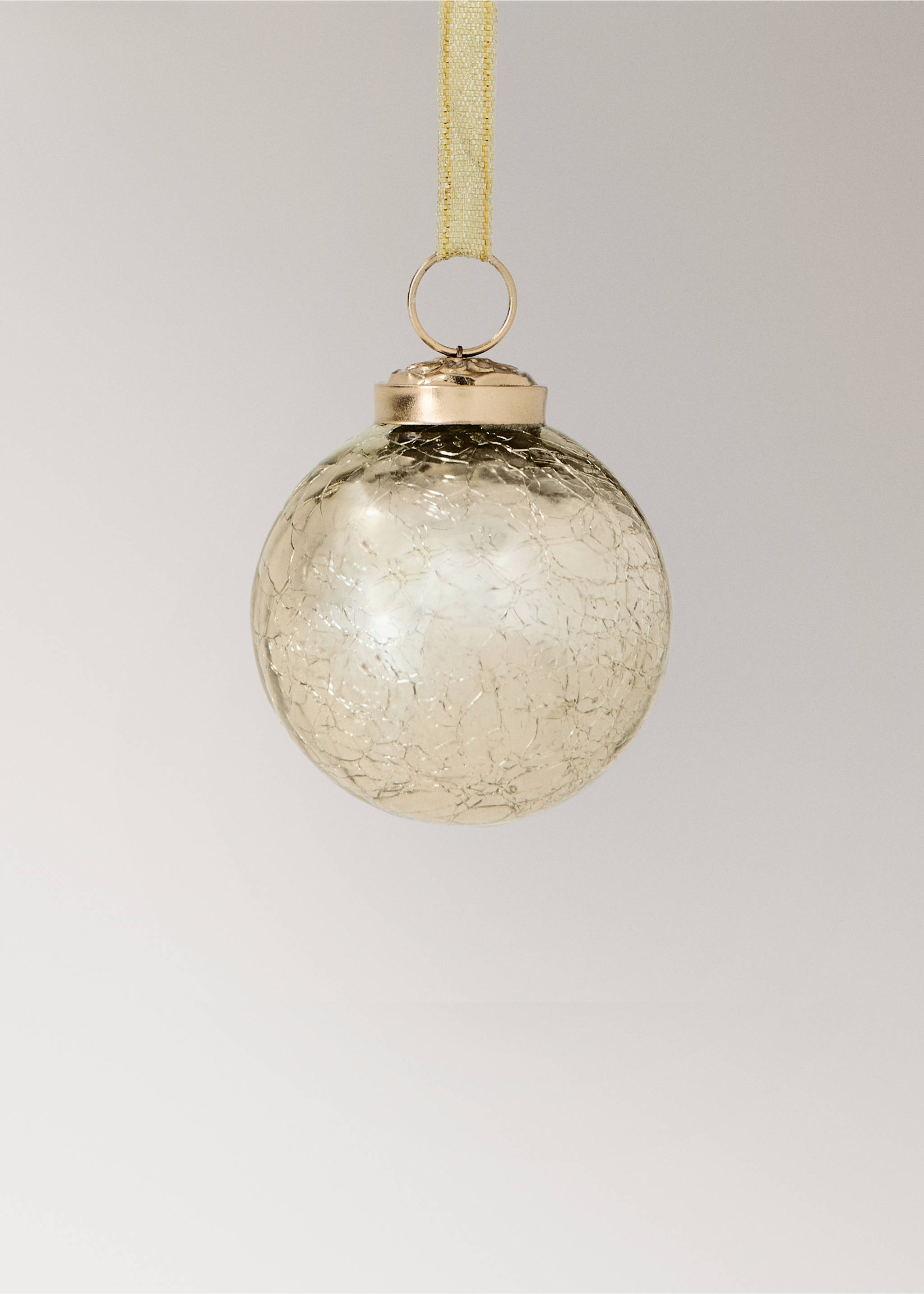 Weihnachtsbaumkugel-Deko - Detail des Artikels 2, Gold. Ref: 37006754-00.