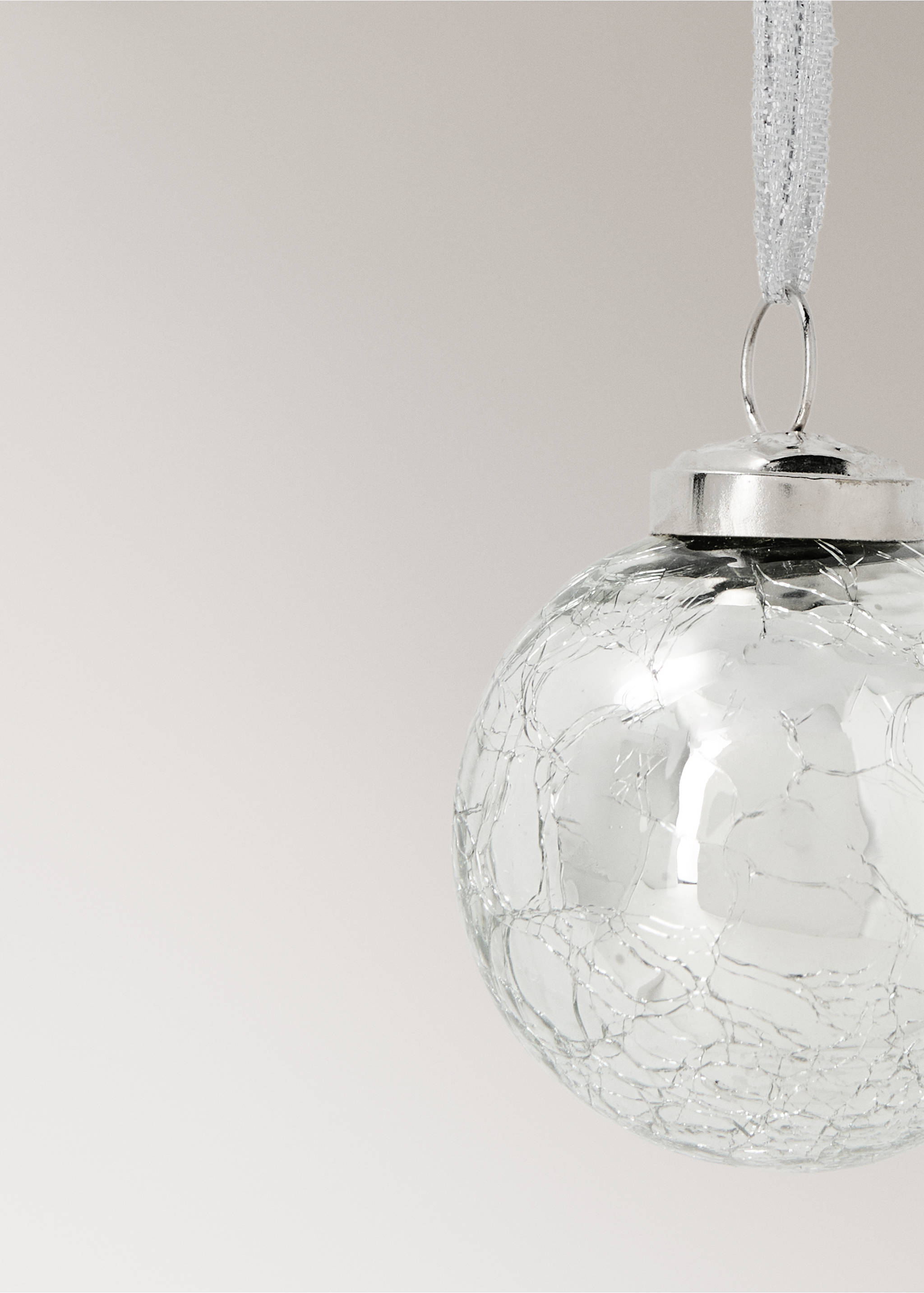 Weihnachtsbaumkugel-Deko - Detail des Artikels 1, Silber. Ref: 37006754-00.