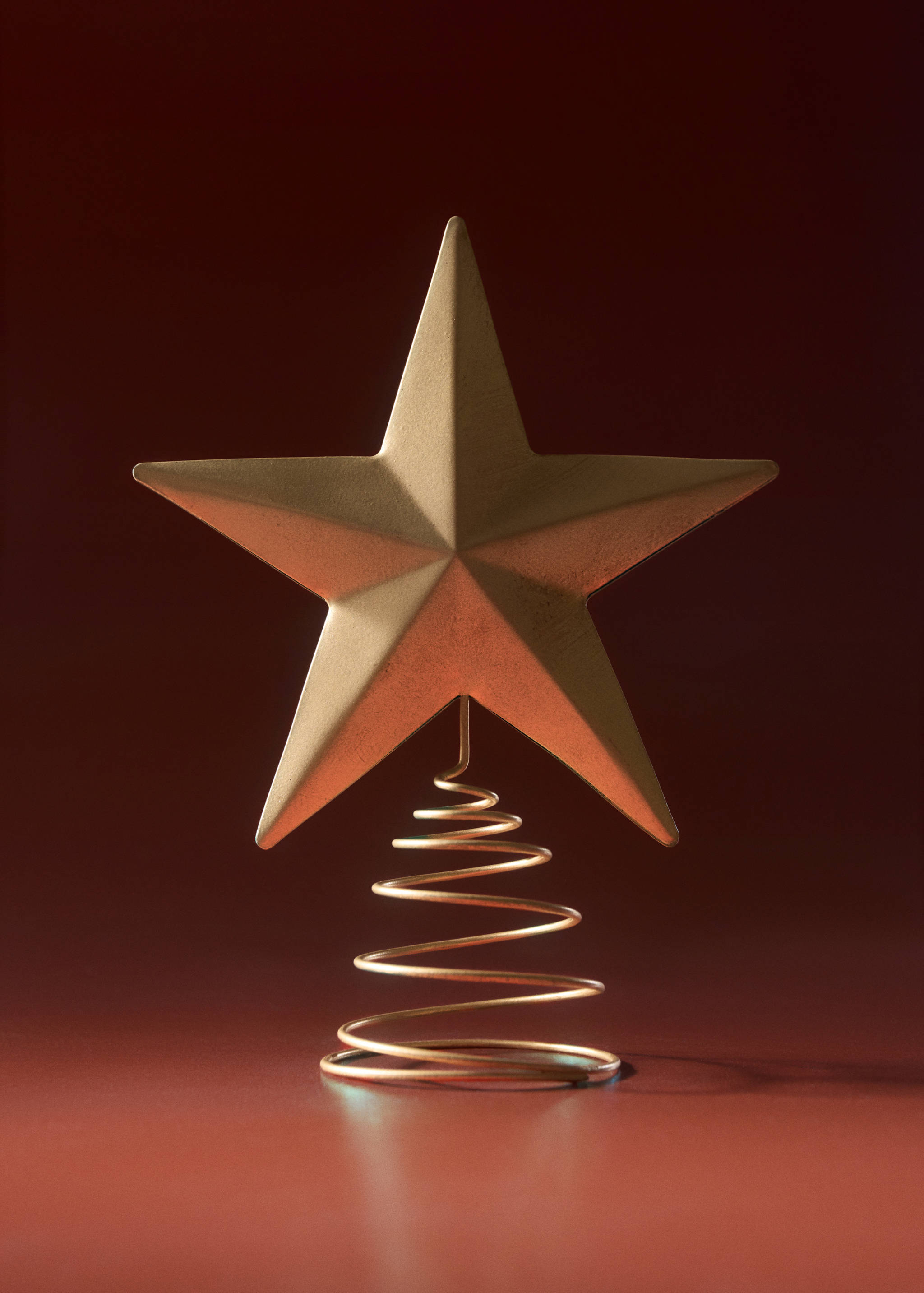 Baumschmuck Stern aus Metall - Allgemeine Ansicht