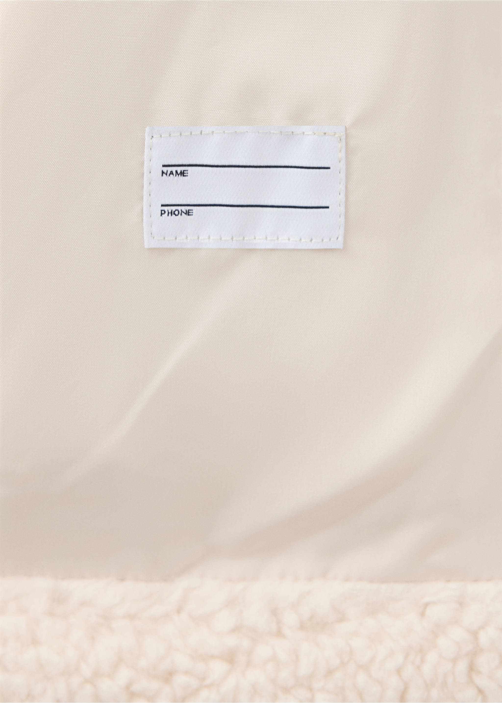 Abric borreguet botons - Detall de l'article 0, Cru. Ref: 37007117-00.