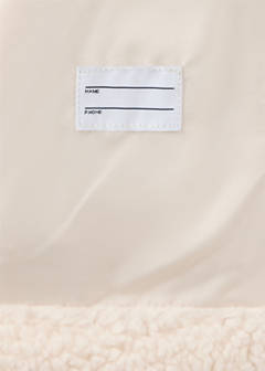 Shearling coat with buttons — Ecru 5