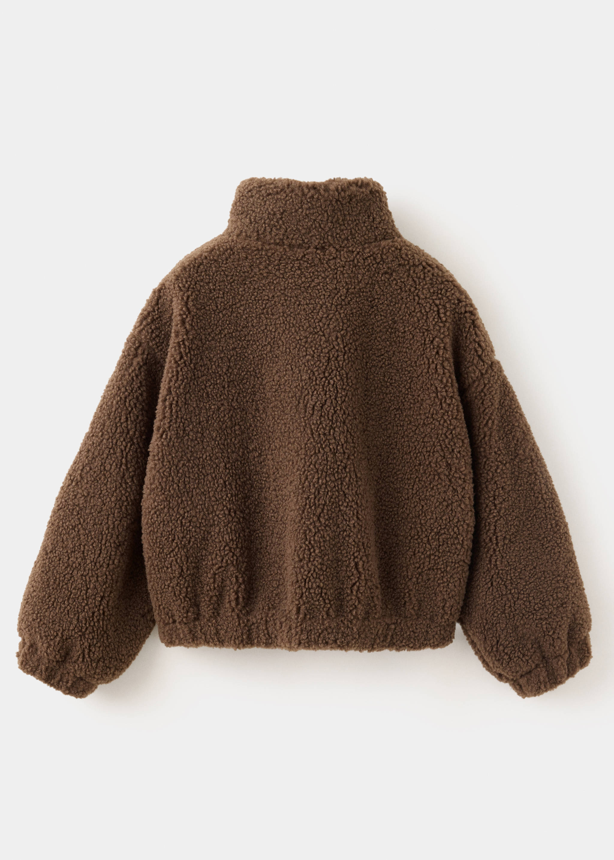 Shearling-effect coat - Reverse of the article