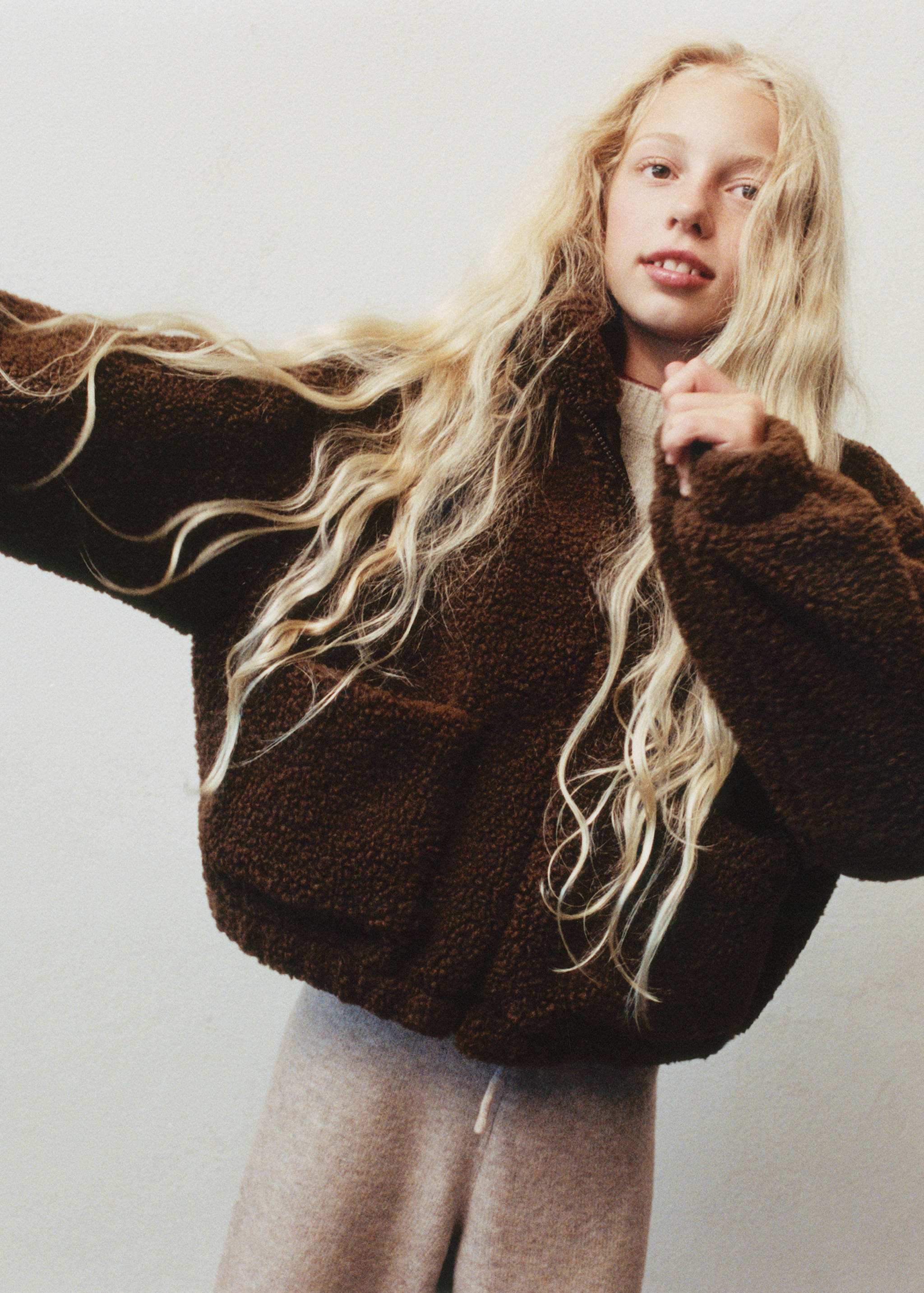 Shearling-effect coat - Details of the article 5
