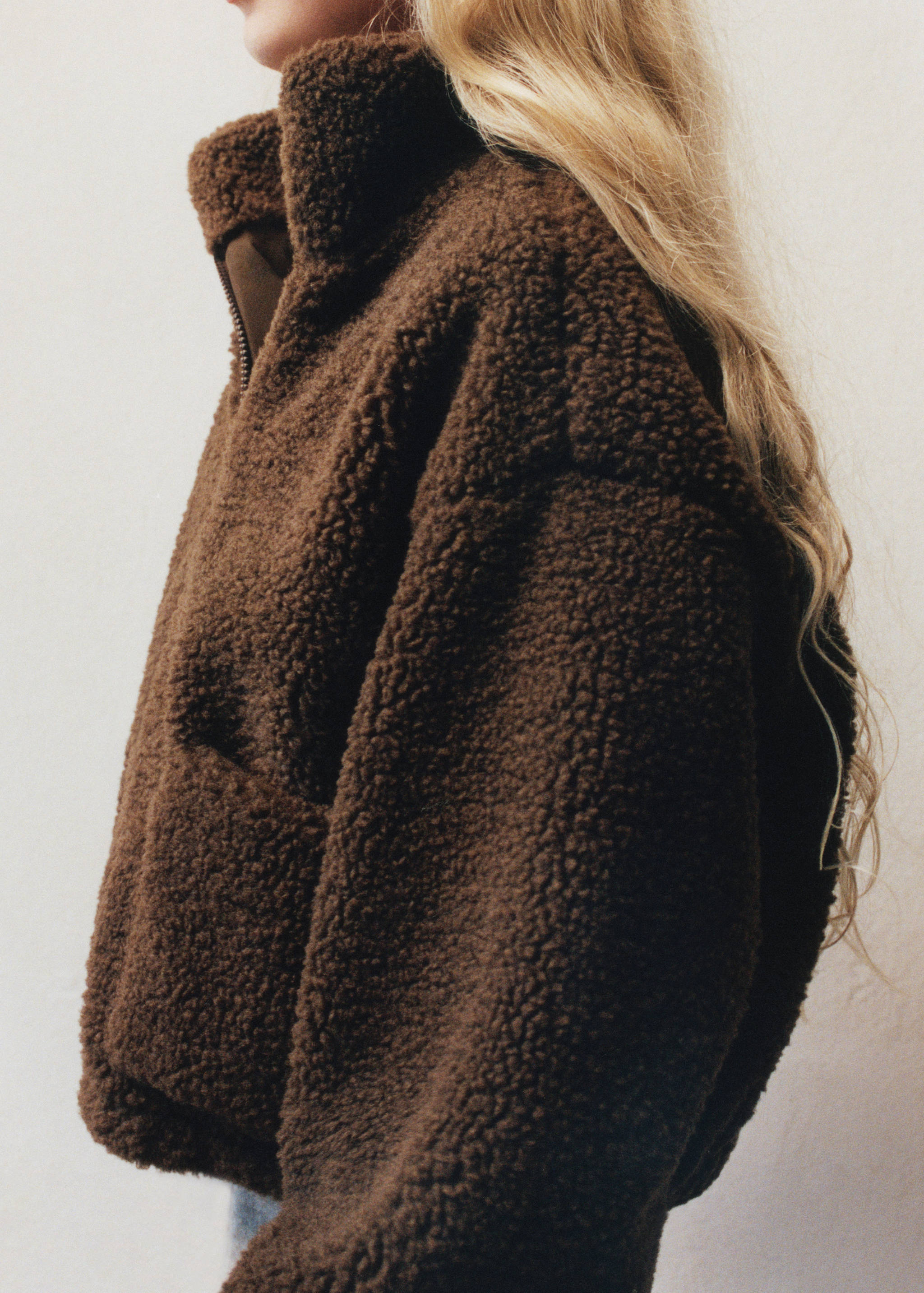 Shearling-effect coat - Details of the article 6