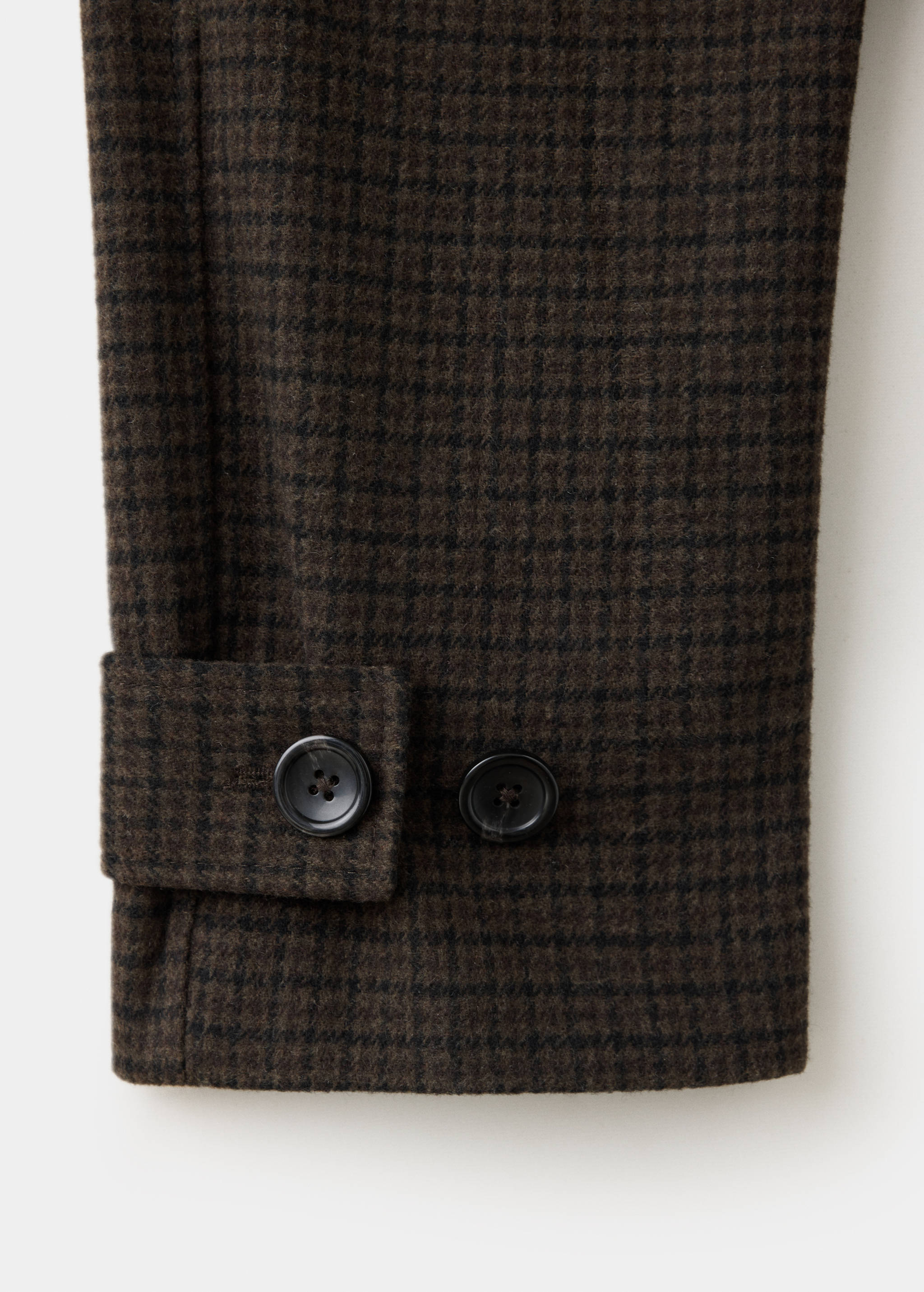 Manteau oversize en drap à carreaux - Détail de l'article 0