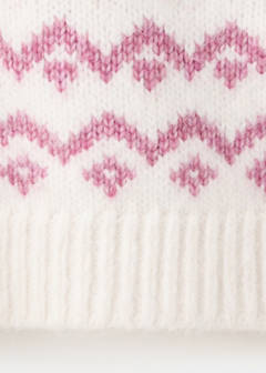 Knitted sweater with trim — Pink 6