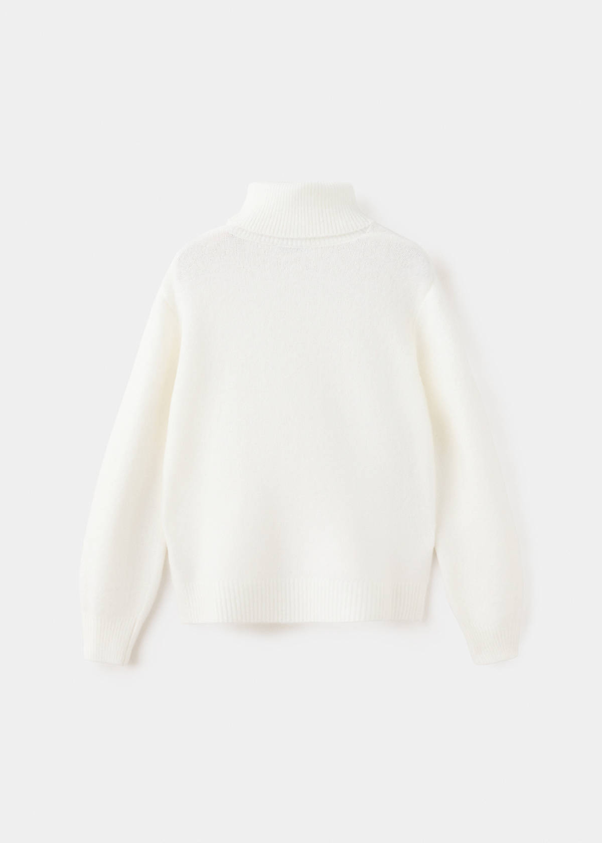 Turtleneck knit sweater — Off White
