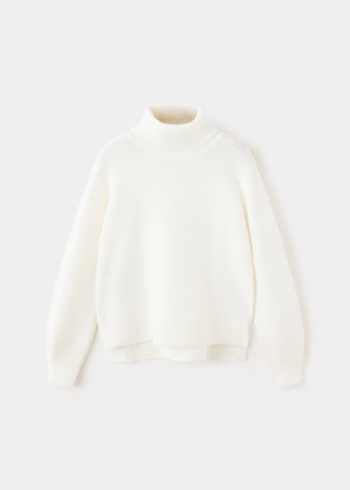 Turtleneck knit sweater — Off White