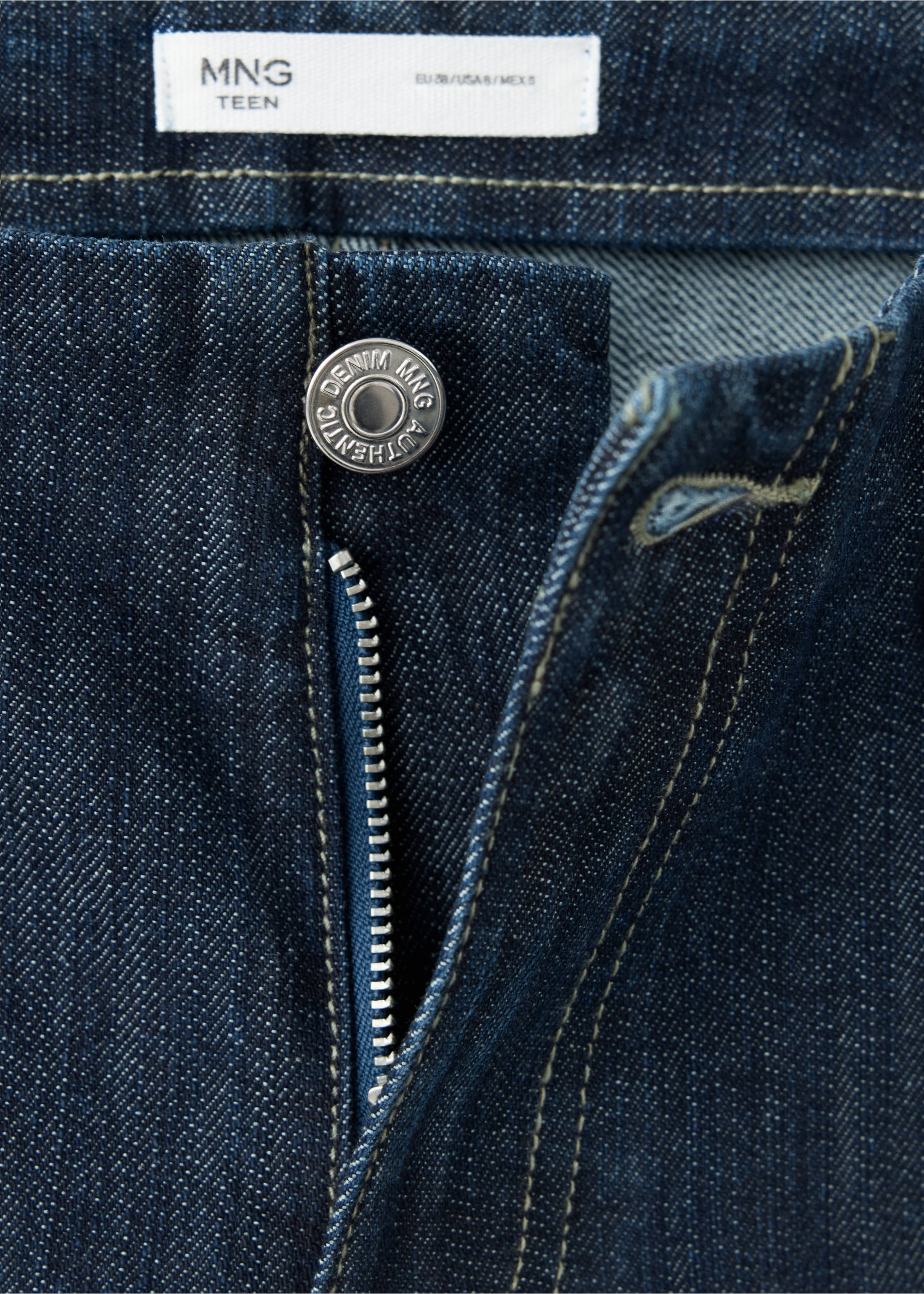 Jeans elise - Details of the article 8, Dark Blue. Ref: 37007138-00.