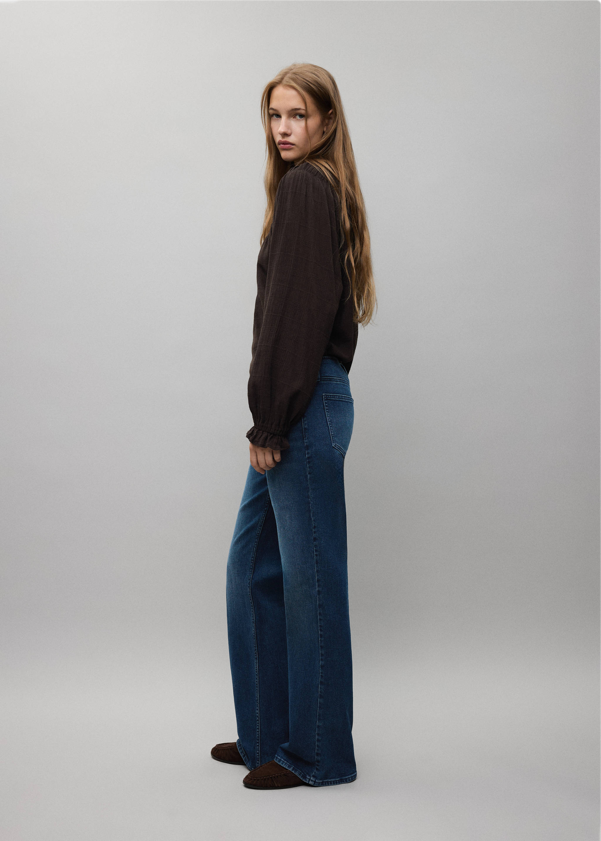 Jeans low waist flare - Plano medio