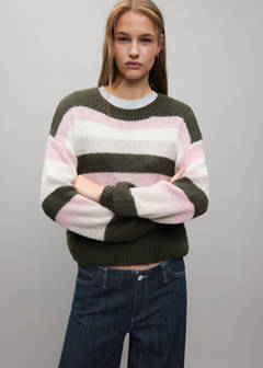 Striped sweater — Green 1