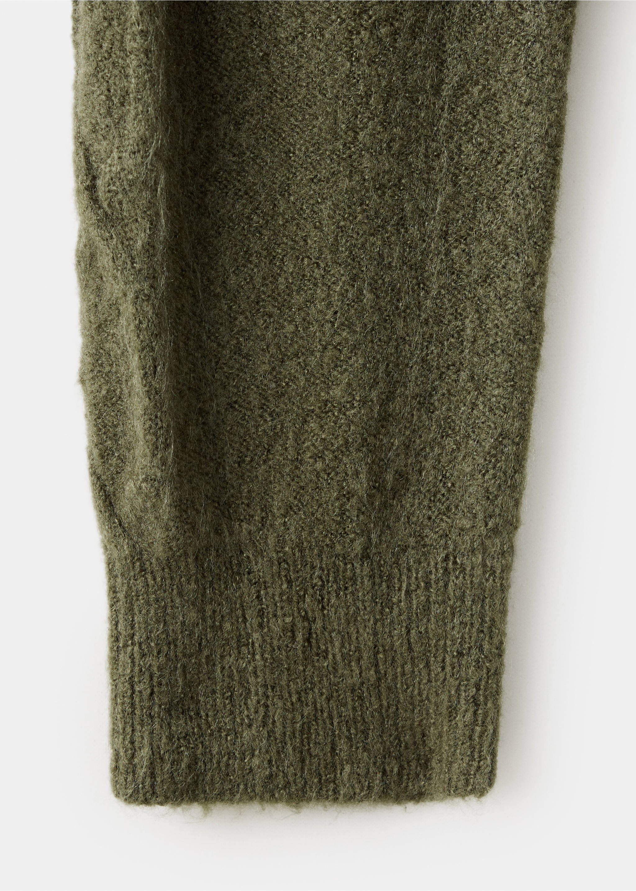 Off shoulders sweater - Details of the article 8, Green. Ref: 37007146-00.