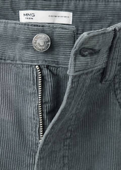 Straight corduroy trousers — Blue 6