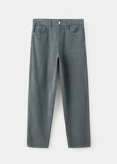 Straight corduroy trousers — Blue 5