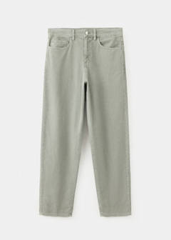 Straight corduroy trousers — Khaki 6
