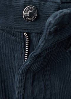 Straight corduroy trousers — Navy 7