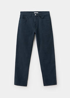 Straight corduroy trousers — Navy 5