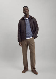 Straight corduroy trousers — Tobacco Brown 2