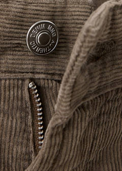 Straight corduroy trousers — Tobacco Brown 7