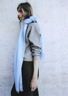 Round-neck knitted sweatshirt — Grey 1