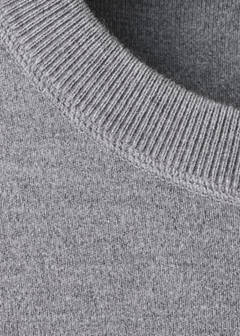 Round-neck knitted sweatshirt — Grey 5