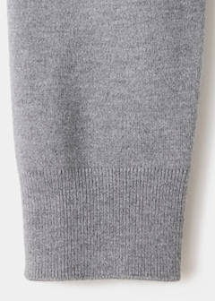 Round-neck knitted sweatshirt — Grey 6