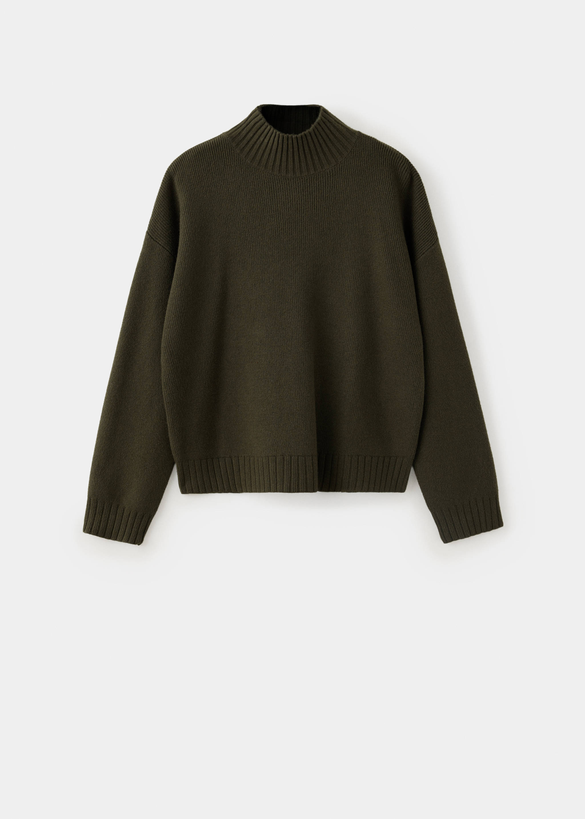 Funnel neck knit sweater - Article without model