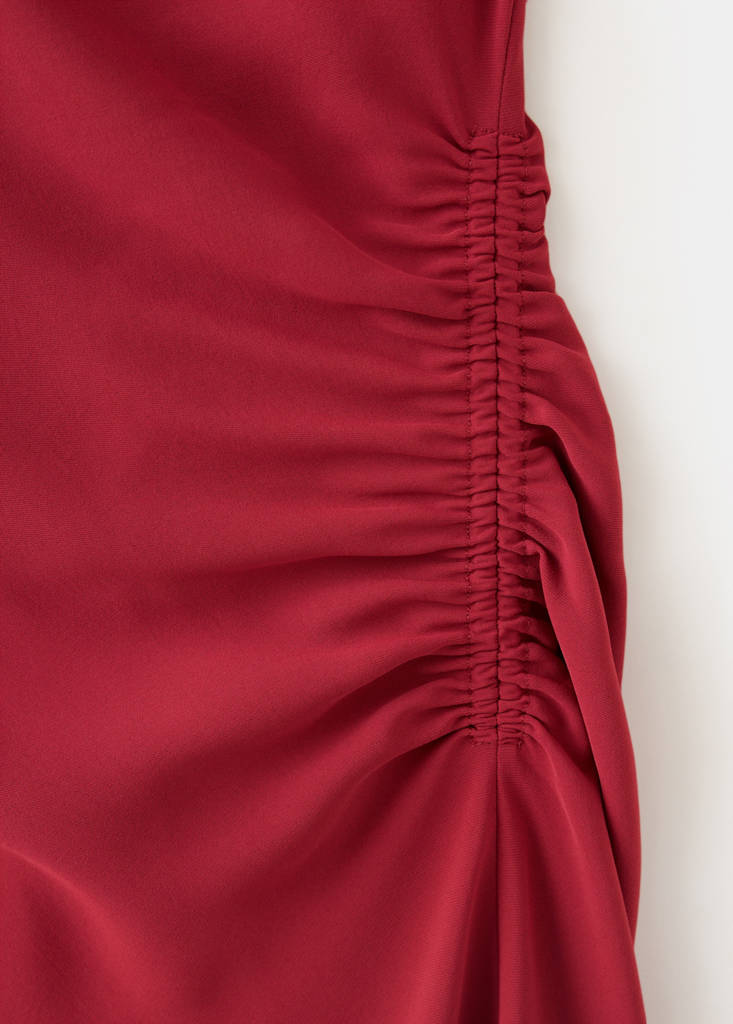 Long-sleeved ruched dress thumbnail 9