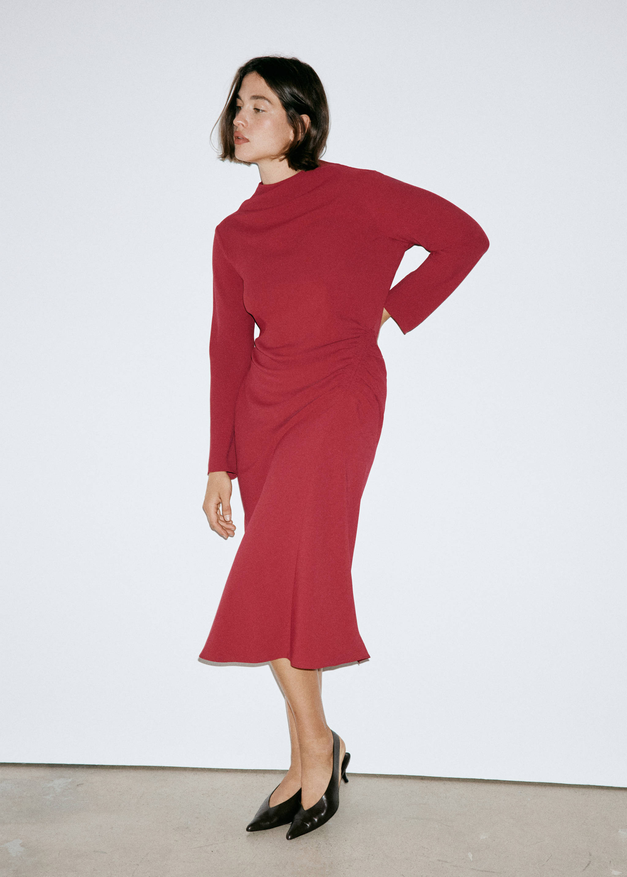 Vestit midi frunzit - Detall de l'article 5