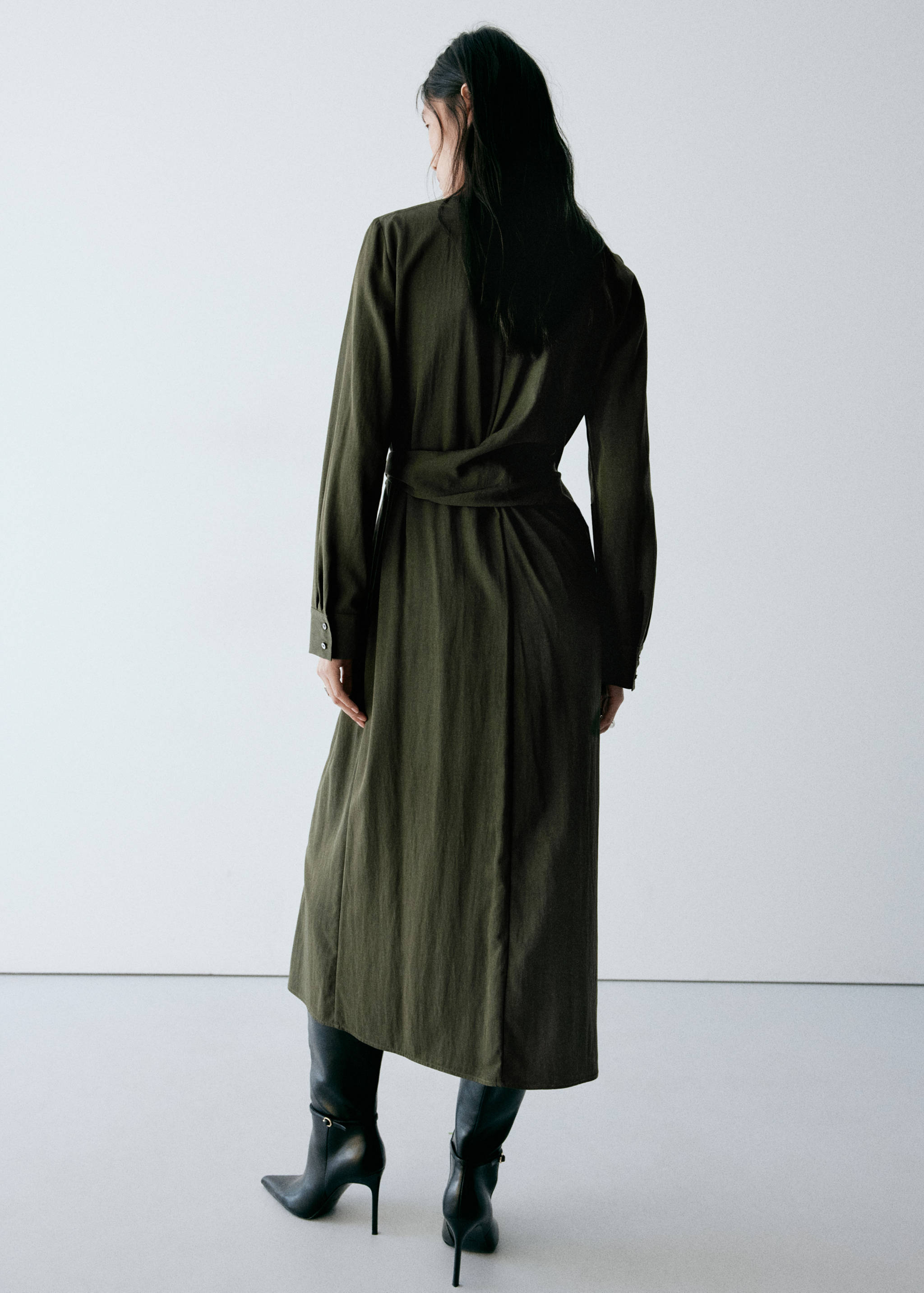 Bow shirt dress - Reverse of the article