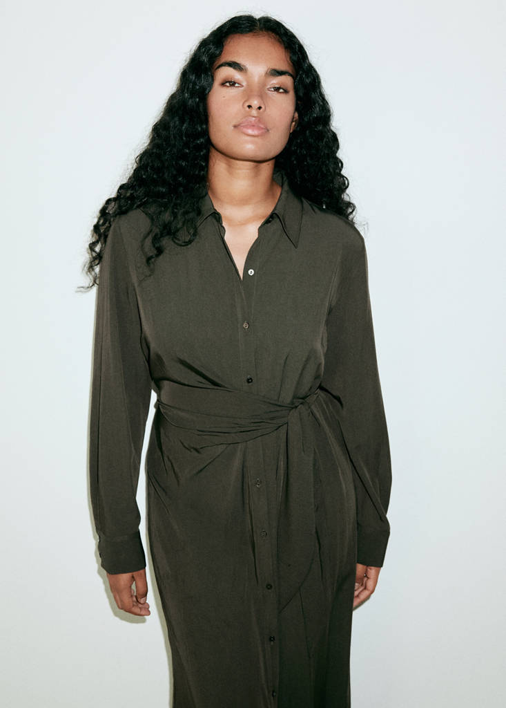 Bow shirt dress thumbnail 5