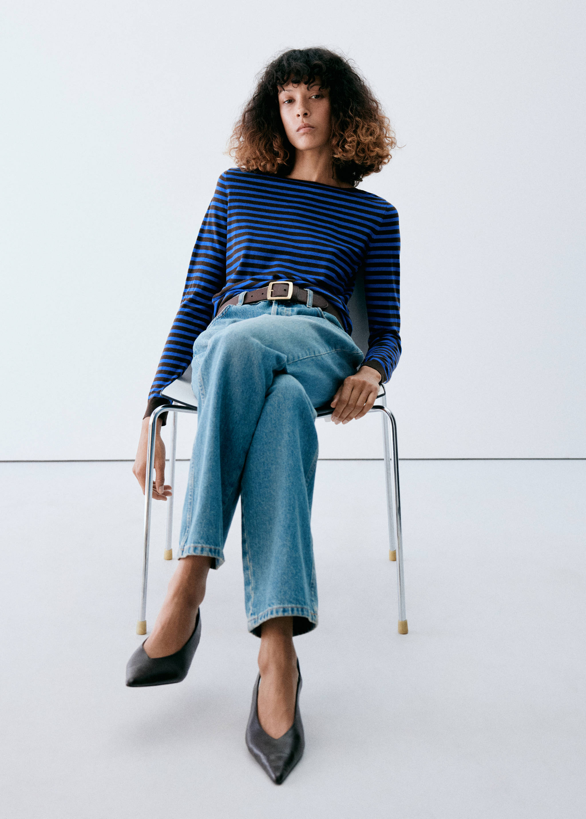Knit striped sweater - General plane
