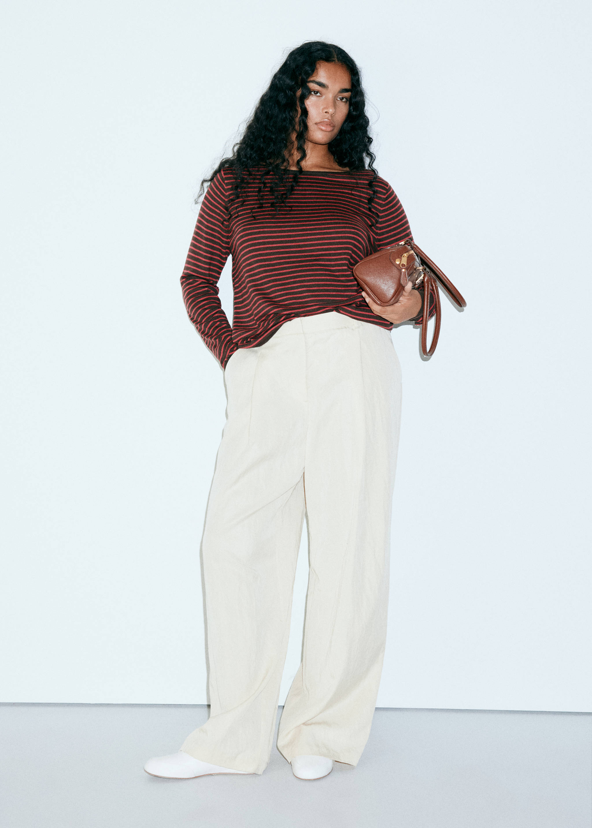 Knit striped sweater - Details of the article 5