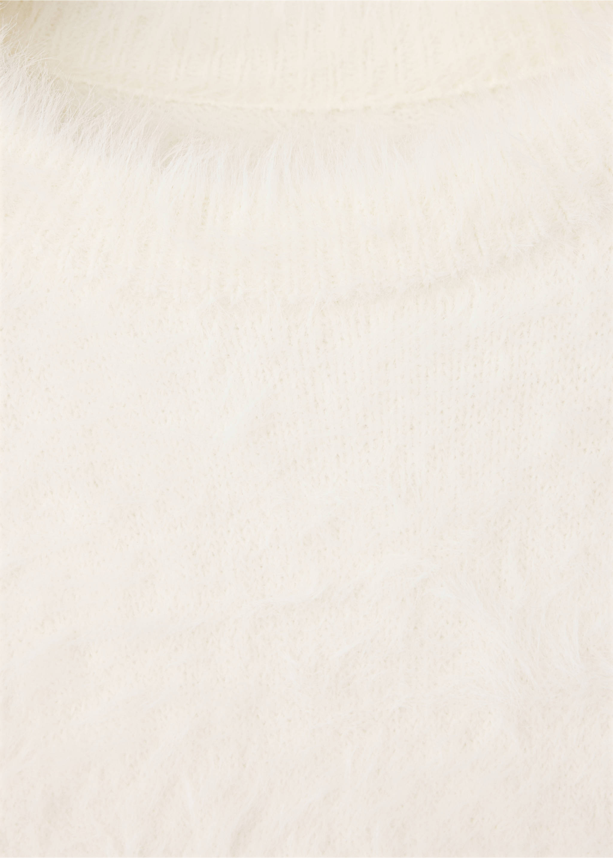 Close-up of a white textured knit jumper., Ecru. Ref: 37007799-00.
