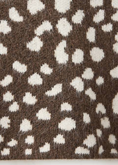 Printed deer jumper — Brown 7