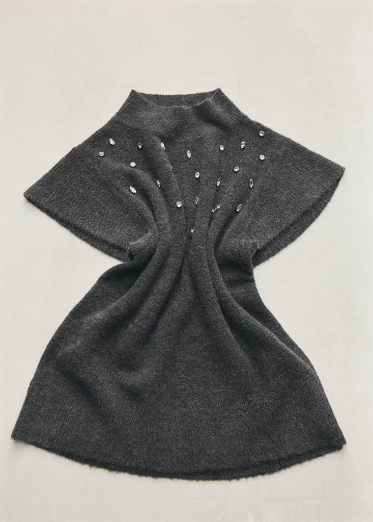 Beaded sleeveless top by Mango