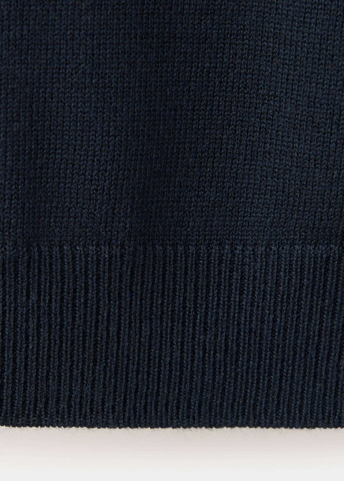 Sequin polo neck jumper — Navy