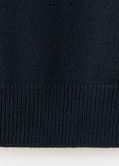 Sequin polo neck jumper — Navy 7