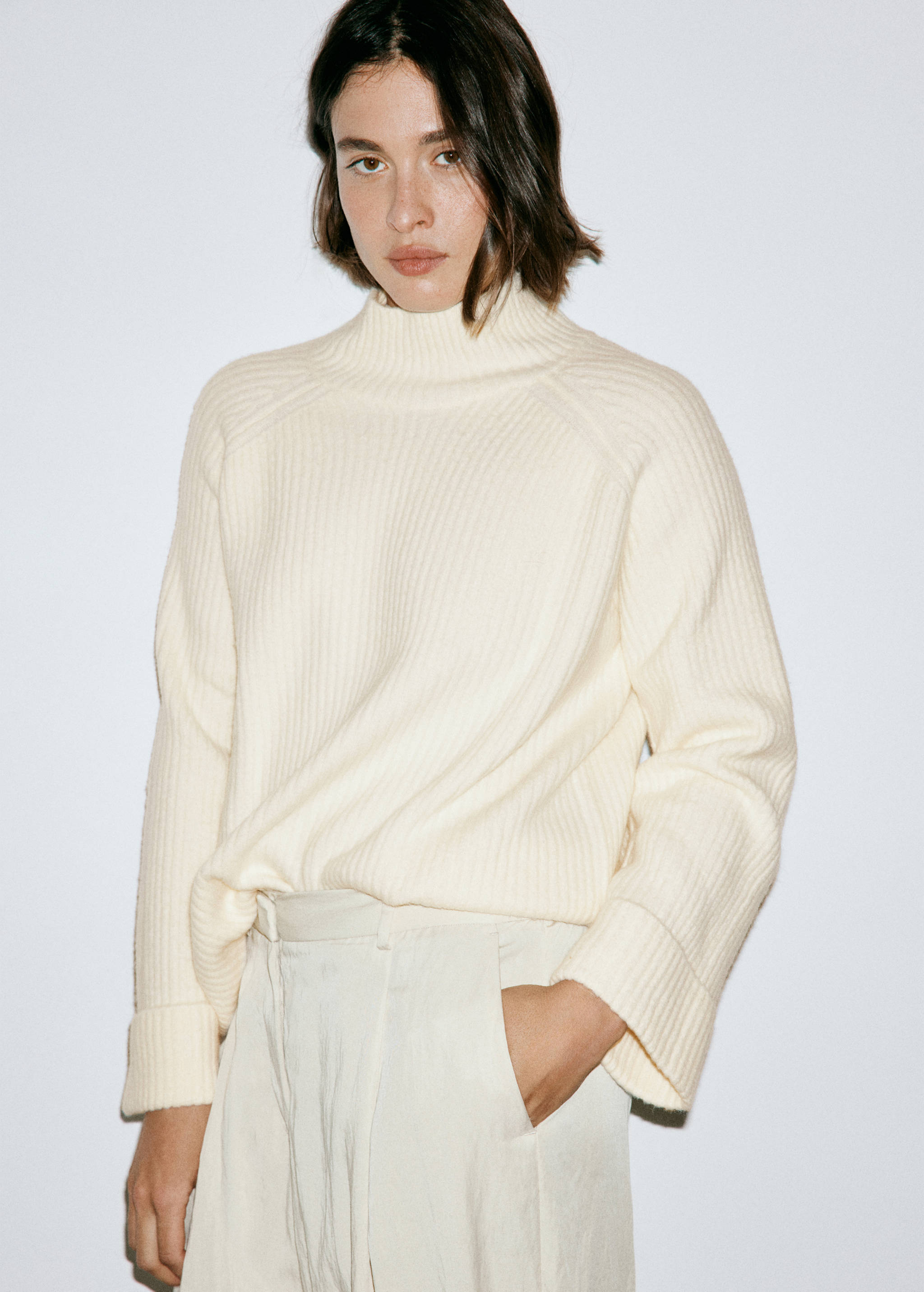 Marl high-neck jumper - Details of the article 6