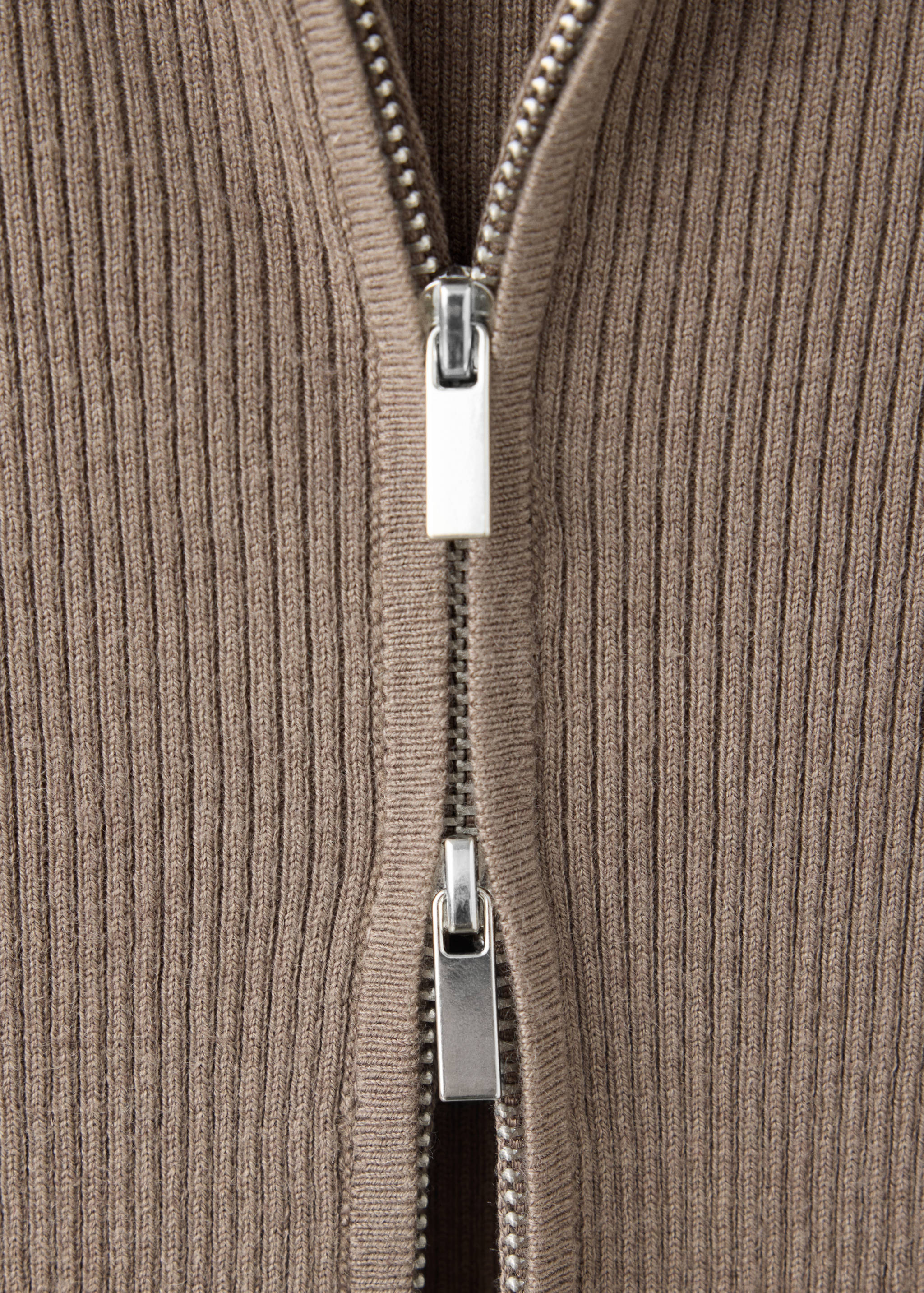 Cardigan maille côtelée capuche - Détail de l'article 8