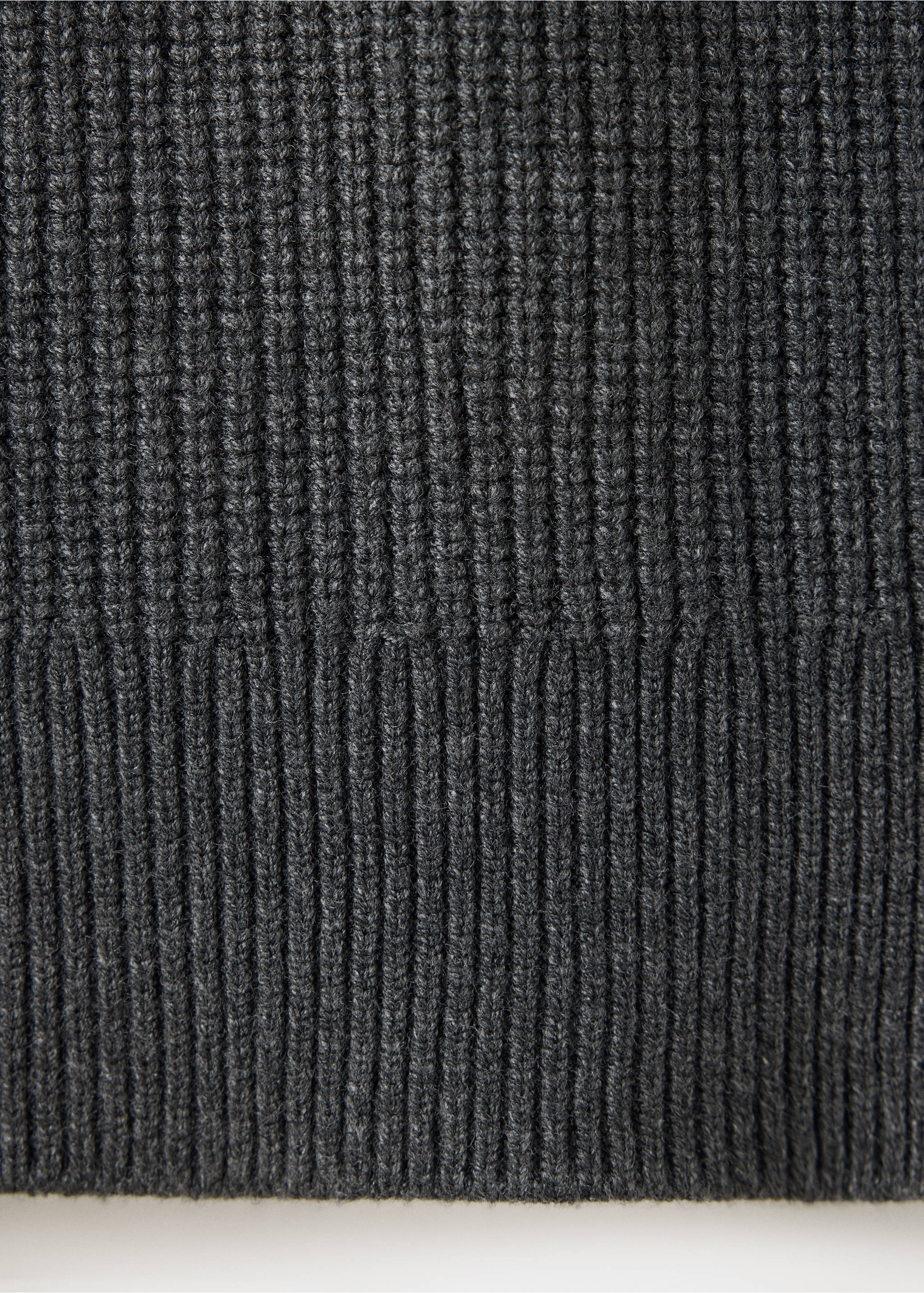 Pull en maille combiné contrastant - Détail de l'article 0, Gris anthracite. Ref: 37007816-00.