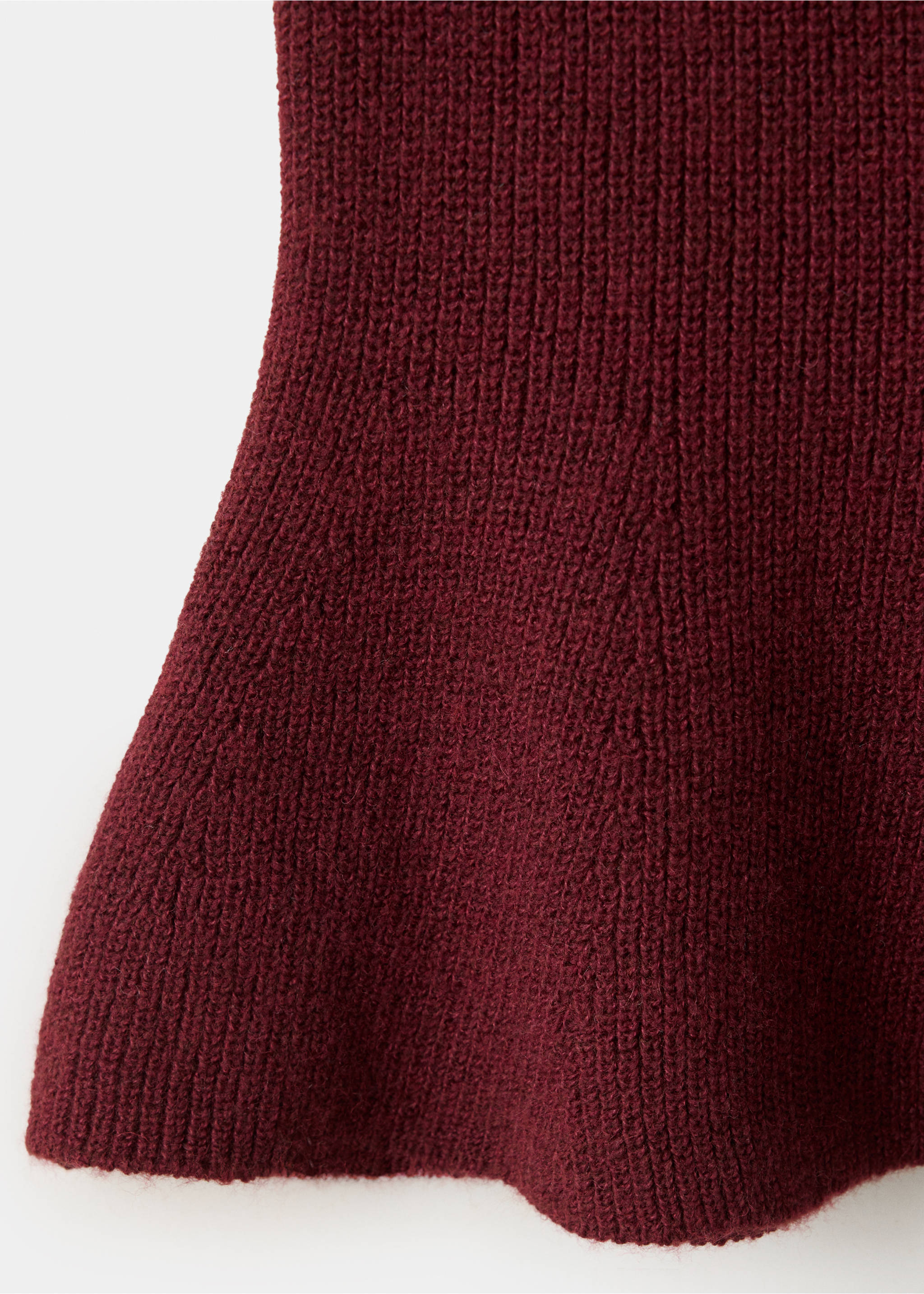 Jersey peplum canalé - Detalle del artículo 0, Vino. Ref: 37007817-00.