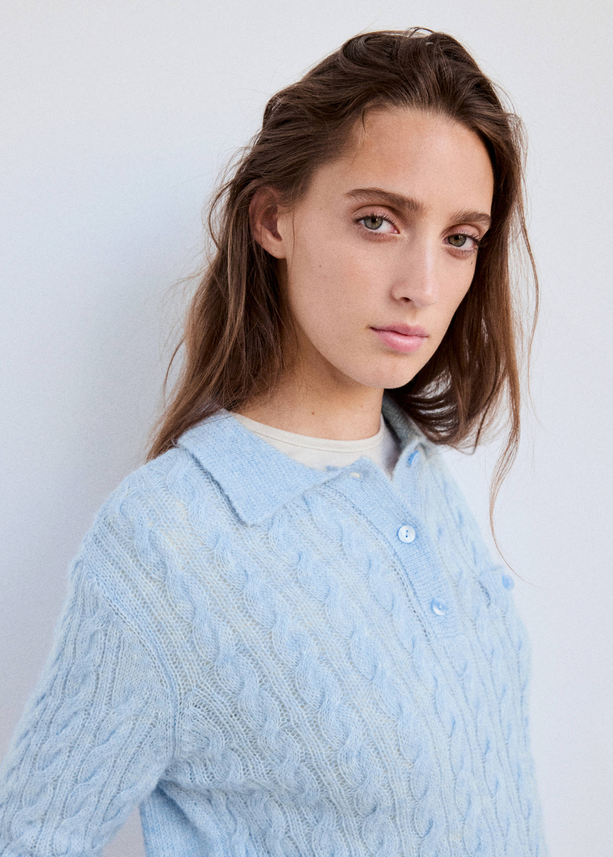 Jersey trenzado cuello polo - Detalle del artículo 1