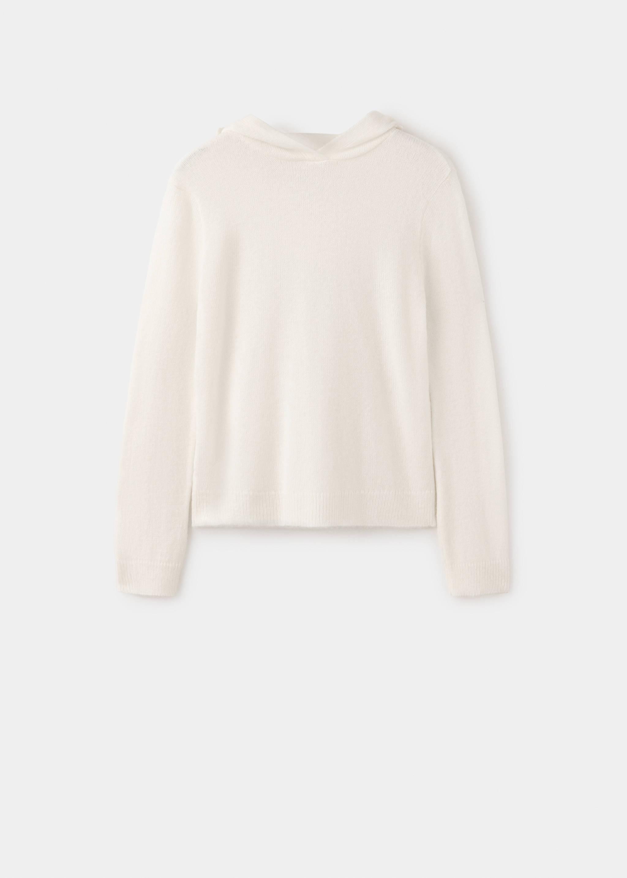 Jersey hoodie with floral detail - Article without model