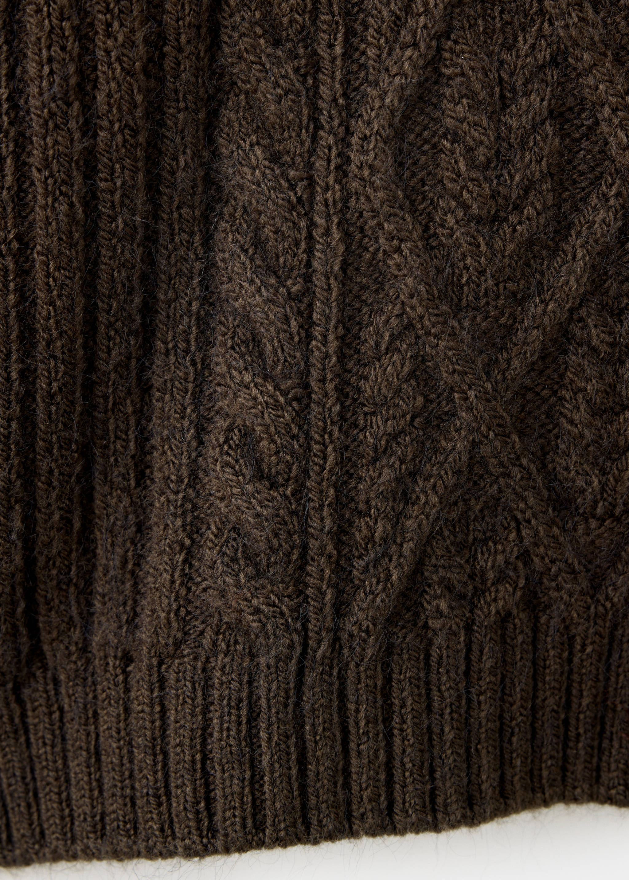 Marled cable-knit jumper - Details of the article 0